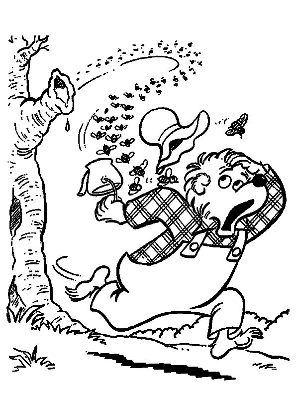 Plansa de colorat cu Ursul Berenstain 22 15